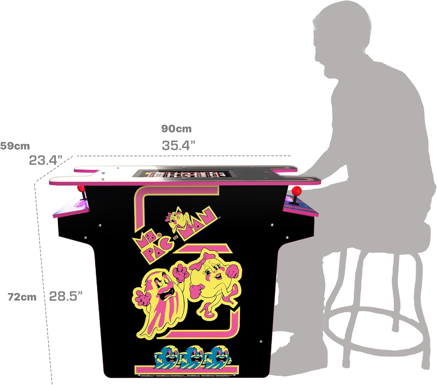 Arcade1Up Ms. Pac-Man Head-to-Head