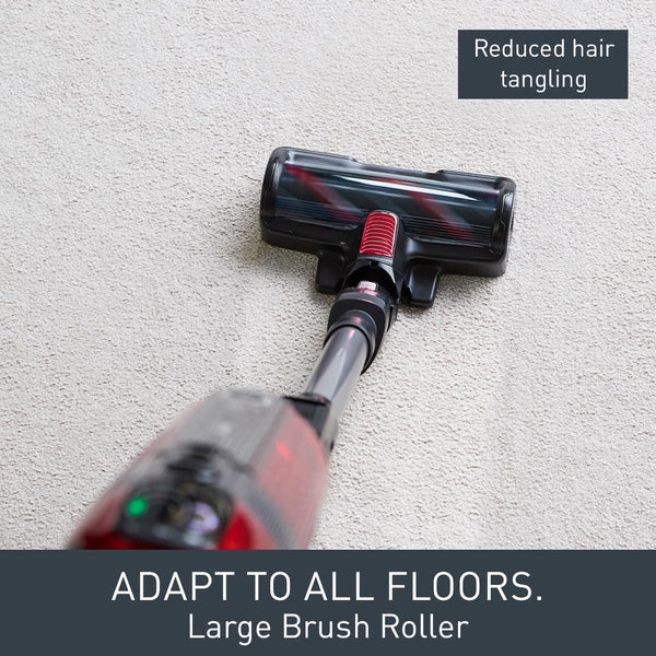 Tefal Cordless Stick Vacuum Cleaner X-Force 12.60 – 45 min Runtime, Handheld & Flexible Vacuum Cleaner, Pet & Car Tool, Red, TY98A2GO