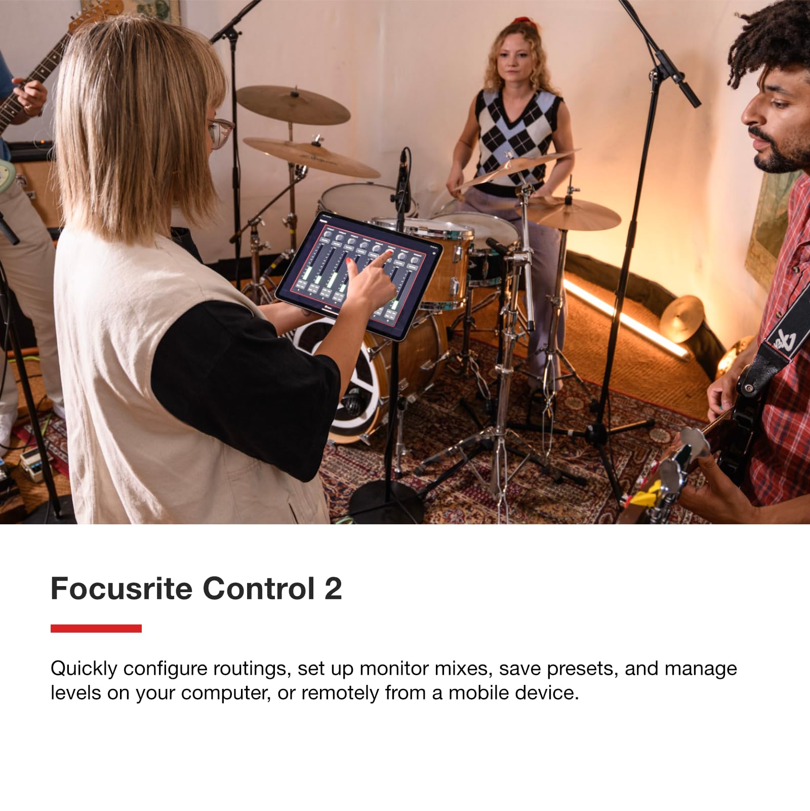Focusrite Scarlett 2i2 4th Gen USB Audio Interface for Recording, Songwriting, Streaming and Podcasting — High-Fidelity, Studio Quality Recording, and All the Software You Need to Record