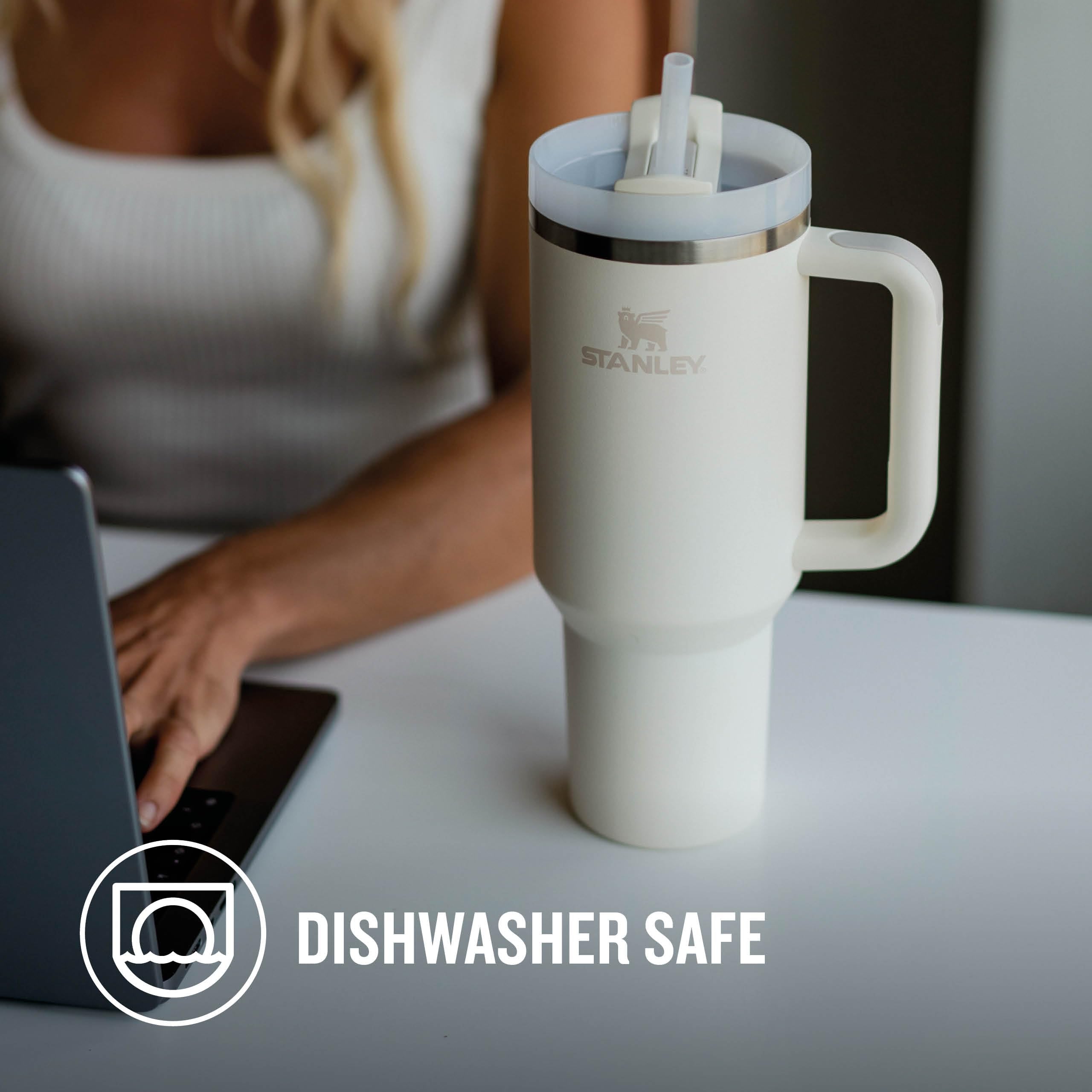 STANLEY Quencher H2.0 Flowstate Tumbler 1.2L - Cold for 11 Hours - Iced for 48 Hours - Metal Water Bottle with Straw, Handle and Lid - Dishwasher Safe - Travel Mug for Cold Drinks