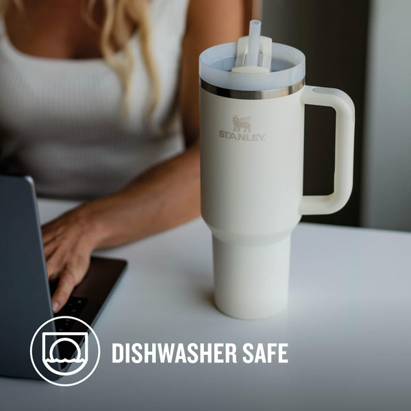 STANLEY Quencher H2.0 Flowstate Tumbler 1.2L - Cold for 11 Hours - Iced for 48 Hours - Metal Water Bottle with Straw, Handle and Lid - Dishwasher Safe - Travel Mug for Cold Drinks