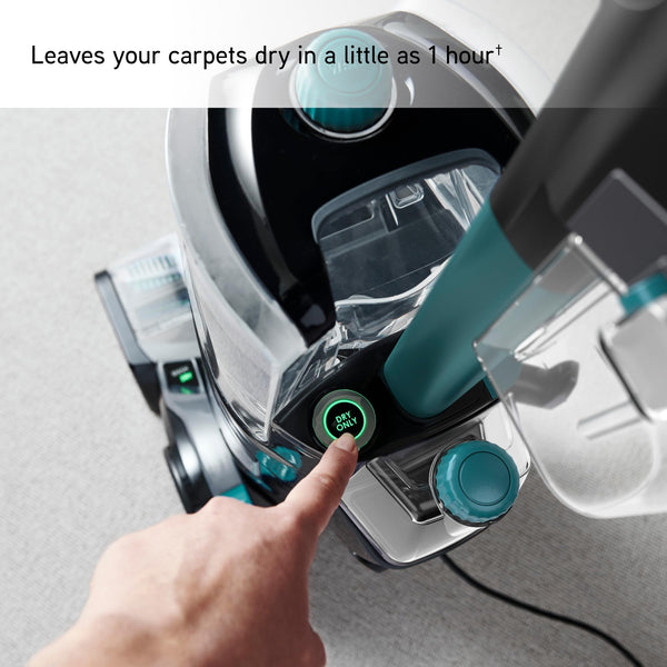 Vax Smartwash Pet-Design Carpet Cleaner | Kills 99% of Bacteria | Pre-treatment Wand – CDCW-SWXP, Grey, White and Teal