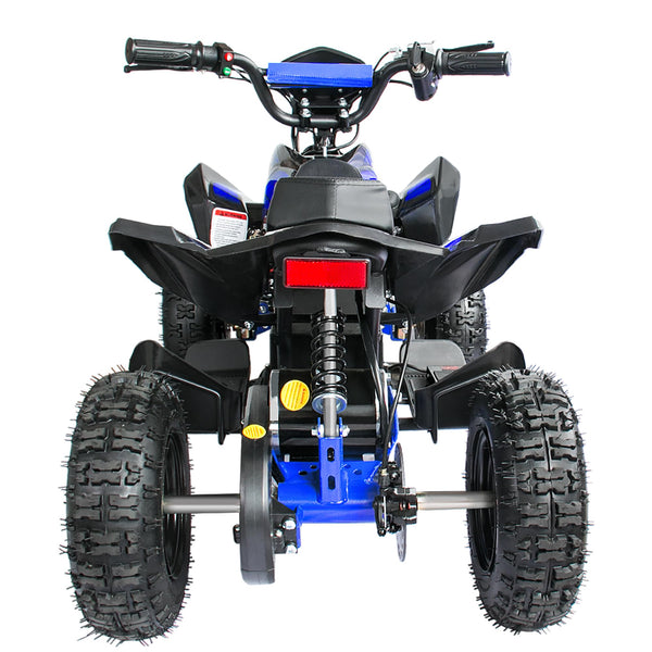 Zorax 36V 1000W Yellow 6'' Tyre Battery Powered Kids Mini ATV Quad Bike (Foot Brake - 3 Speeds - LED Light - Forward/Neutral/Reverse - CE Approved - MAX Capacity: 65KGS) Children's Electric Ride on
