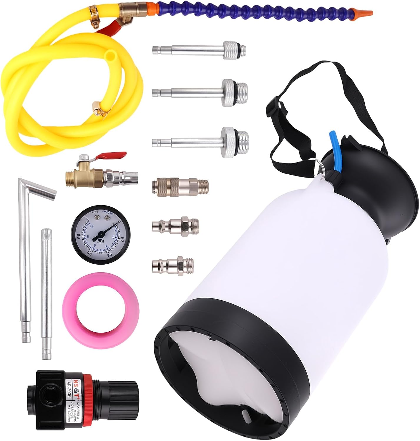 maXpeedingrods ATF Gearbox Oil Fluid Filling System Tool Kit for VW Audi 09G 01J CVT Benz 722.9 Transmission with Adapters