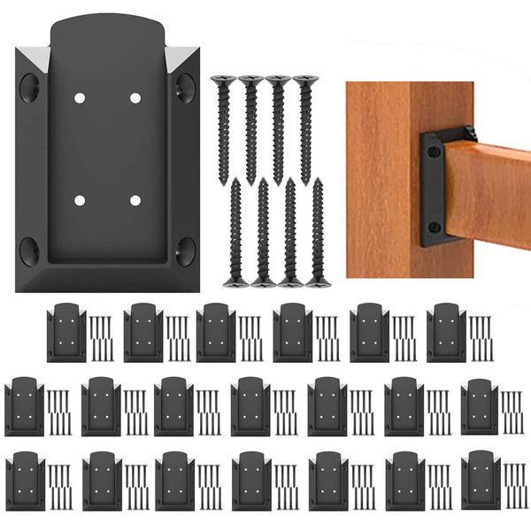 Fence Post Repair Spike - 2 Pack Heavy Duty Fence Post Support Ground Spike for Tilted or Broken Wooden Fence Posts, Durable Garden Fencing Solution