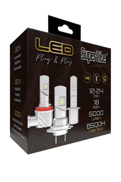 Superlite Set of 2 T10 Bulbs with 18 Leds from the Blue Series range. CanBus Technology and 6500K Colour Temperature. Ideal for Car and Truck.