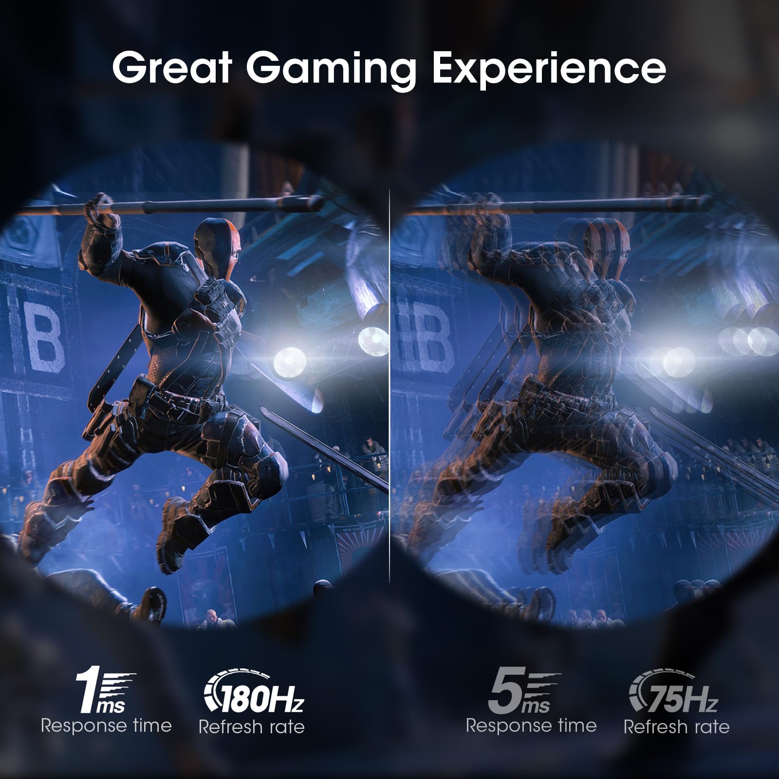 KOORUI 32 inch Curved Gaming Monitor,1440p(2560x1440),170Hz.1ms, 2K, QHD,VA 1500R, HDR10,Adaptive Sync, VESA & Eye Care Ultra-Thin Support DP/HDMI