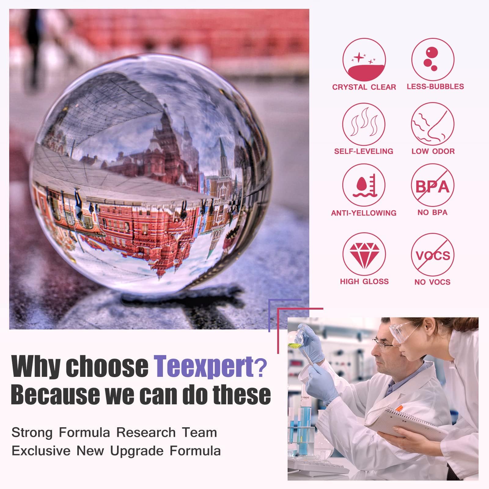 Epoxy Resin Crystal Clear Kit- 1 Gallon /128oz - Casting Resin for Jewellery DIY Art Coating Easy Cast Epoxy, with Sticks/Spreader/Nitrile