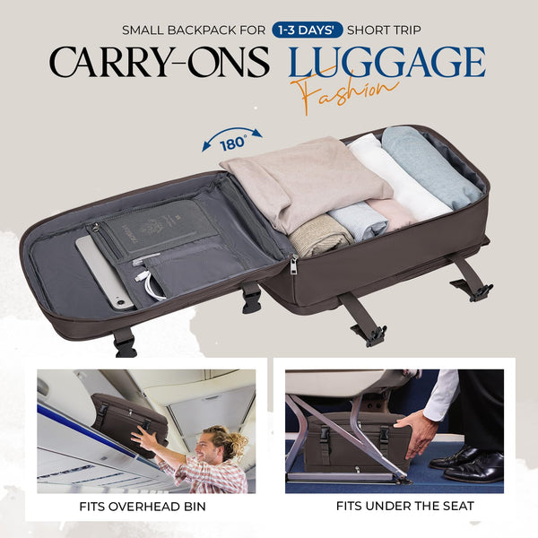 for Ryanair Cabin Bags 40x20x25 Underseat Bag,Small Travel Backpack Cabin Size Carry-ons for Women Men,Hand Luggage for Overnight,Casual Daypack with Laptop Compartment,Anti Theft Pocket