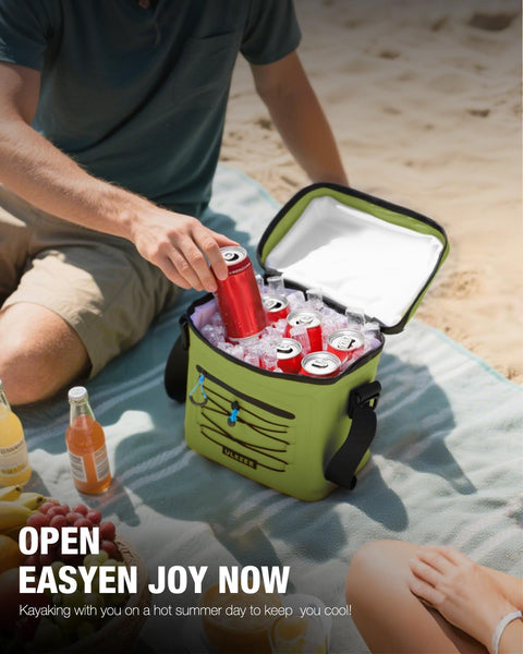 YULEEE 7/15/20L Insulated Cooler Bag - Large Multi-Functional Picnic Lunch Bag for Men & Women,Waterproof Leakproof Perfect for Beach, Family,Travel, Camping, Work,BBQ,and Outdoor Activities