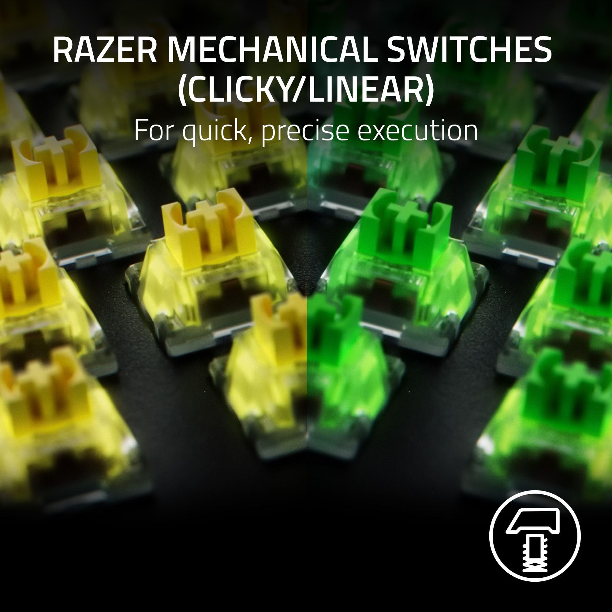 Razer BlackWidow V4 X Minecraft Edition - Mechanical Gaming Keyboard - Chroma RGB (Green Mechanical Switches, 6 Dedicated Macro Keys, Doubleshot ABS Keycaps) US Layout | Minecraft