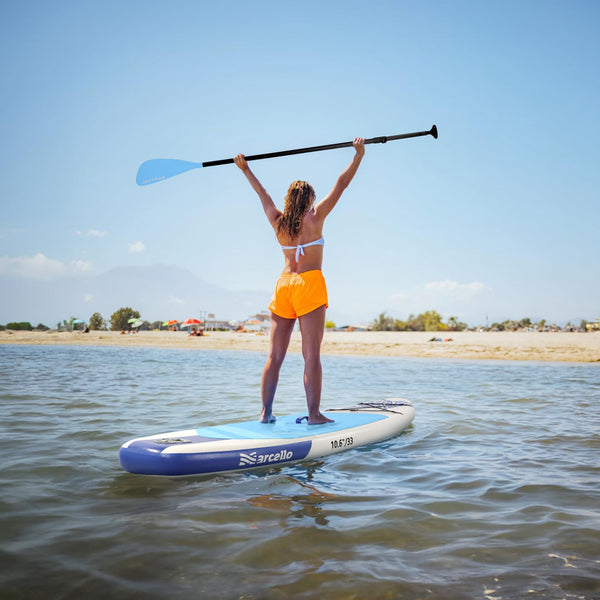 Inflatable Stand UP Paddle Board, 10’6 x 33” x 6” Paddle Board with Backpack, Pump, non slip Mat, Phone Case Ultra-Light Paddle Boards for Adults