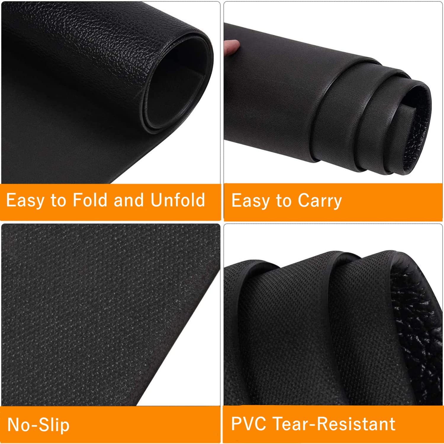 Treadmill Mat Floor Protector, Fitness Equipment and Exercise Mat, Non-slip Shock Resistant Floor Protector Mat for Treadmills, Cycles, Rowers, Cross