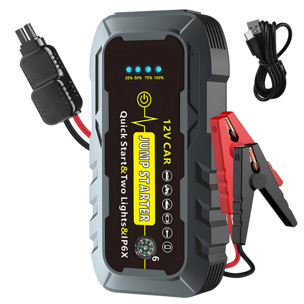 Car Jump Starter,1500A Peak Portable Car Battery Booster Jump Starter,Power Pack for 12V Vehicles,(up to 6.0L Gasoline or 4.0L Diesel) with LED Flashlight