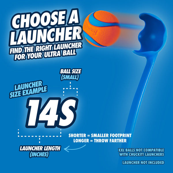 ChuckIt! Ultra Ball Dog Toy, Durable High Bounce Floating Rubber Dog Ball, Launcher Compatible Toy For Dogs, 2 Pack, Medium