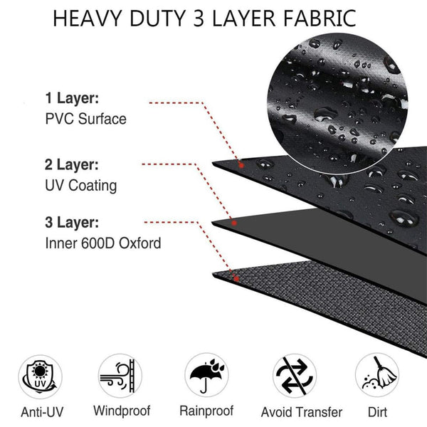 KAMsater 29" Kamado Dome Grill Cover Large Big Green Egg Kamado Joe Classic in Built-in Island,L BGE Accessories Waterproof Outdoor Grill Cover