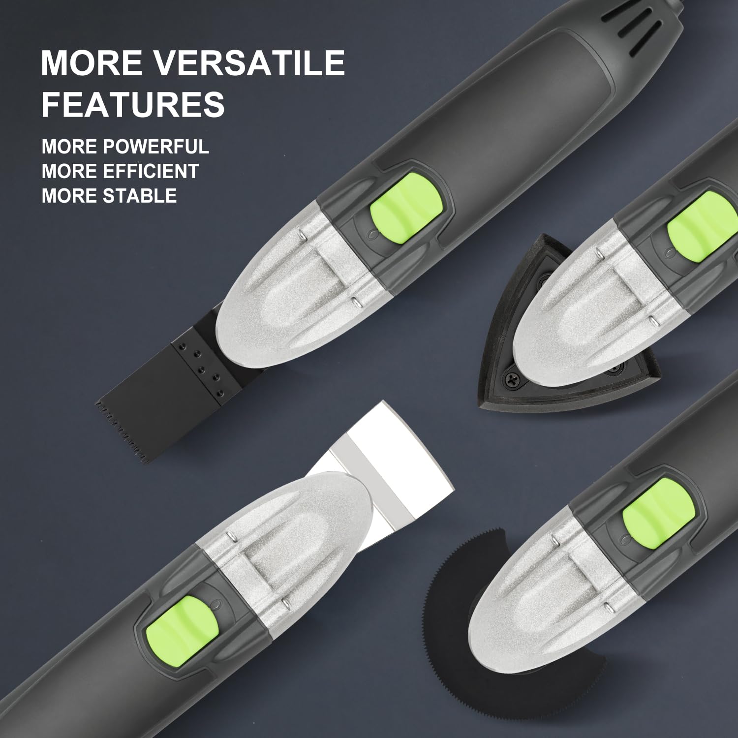 GALAX PRO Oscillating Tool, 400W Multifunction Tool,6 Variable Speed - Oscillating Vibration Angle 4 Degrees,Quick Change System with 30 PCS Accessories for Cutting, Sanding and Grinding