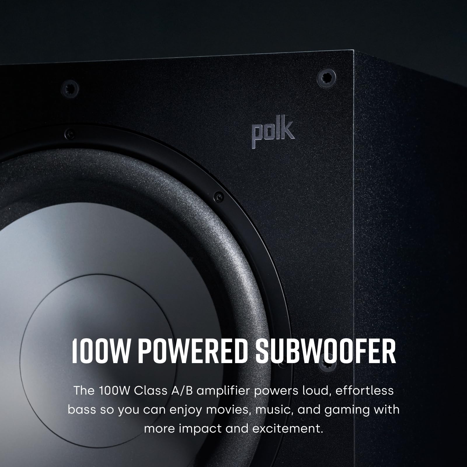 Polk Audio Polk Monitor MXT60 Compact Tower Speaker, HiFi and Home Cinema Speaker, Hi-Res Certified, Dolby Atmos and DTS:X Compatible (1 piece)