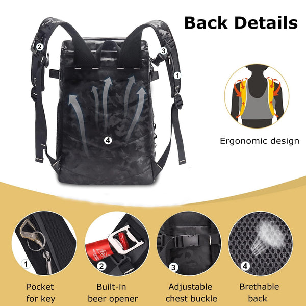 Upeelife Insulated Backpack Cooler Picnic Backpack, Cool Bag Rucksack Cooler Backpack