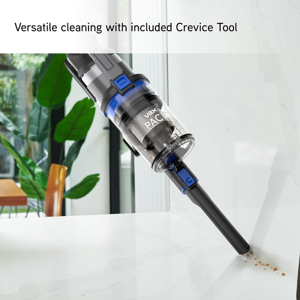 Vax Pace Plus Cordless Vacuum Cleaner, Lightweight 3.1kg, 40 Minute Runtime, Boost Mode, Captures up to 99% of Particles, Crevice & Stair Tools, CLSV-PAKA, Blue