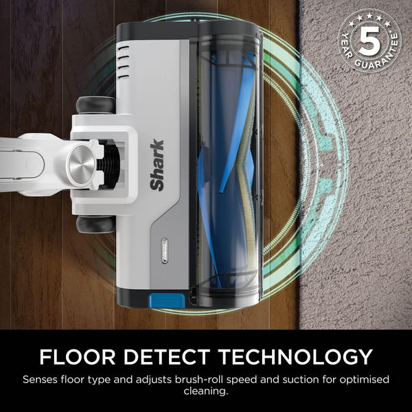 Shark PowerPro Cordless Vacuum Cleaner, Lightweight, Floor Detect Technology, Anti-Hair Wrap Technology, Anti-Allergen Complete Seal, Flexible, Handheld mode, Navy Metallic, IZ380UK