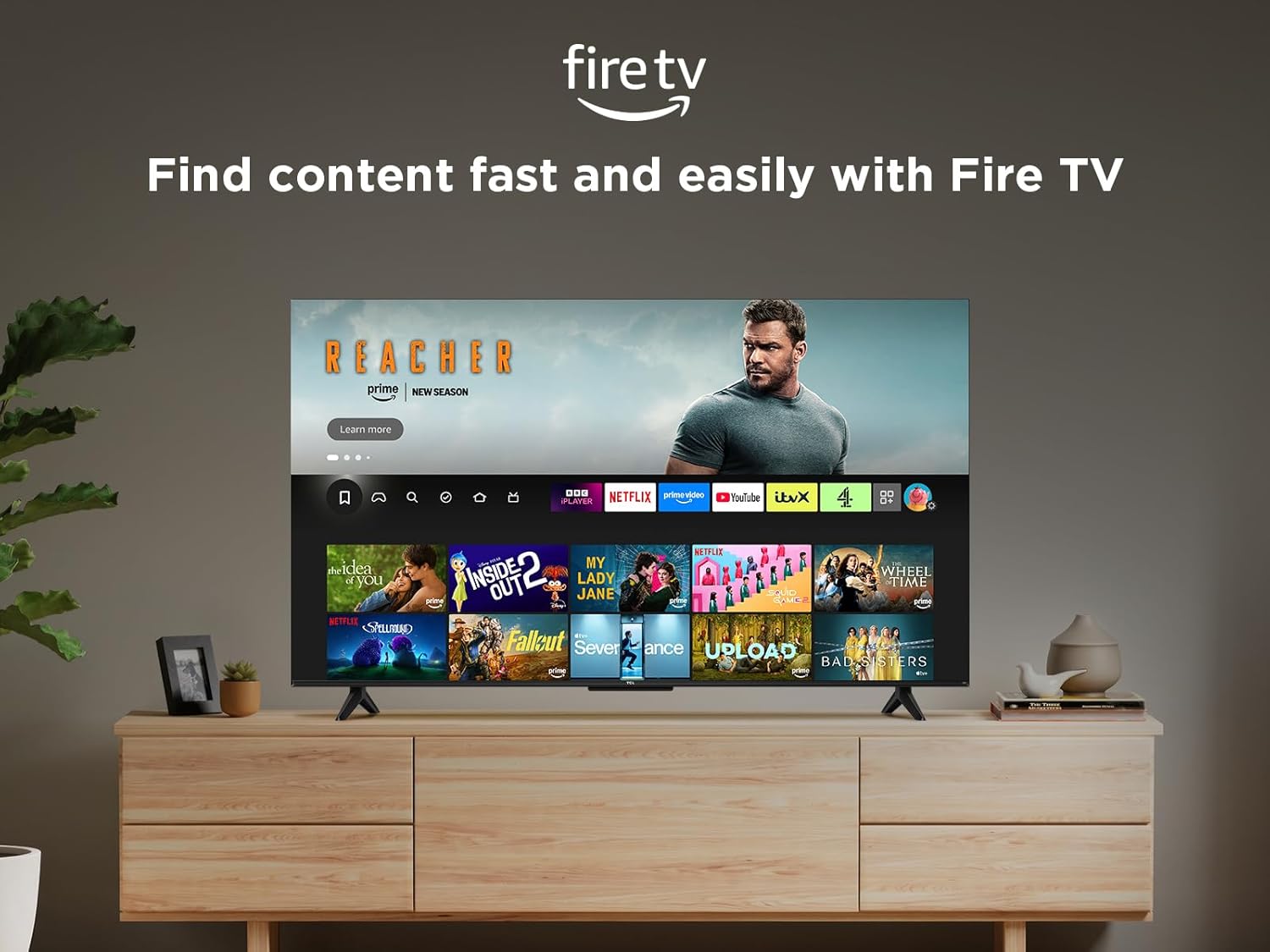 TCL 32 Inch Full HD Smart QLED Direct LED 32SF560-UK with Fire TV, Voice Remote with Alexa