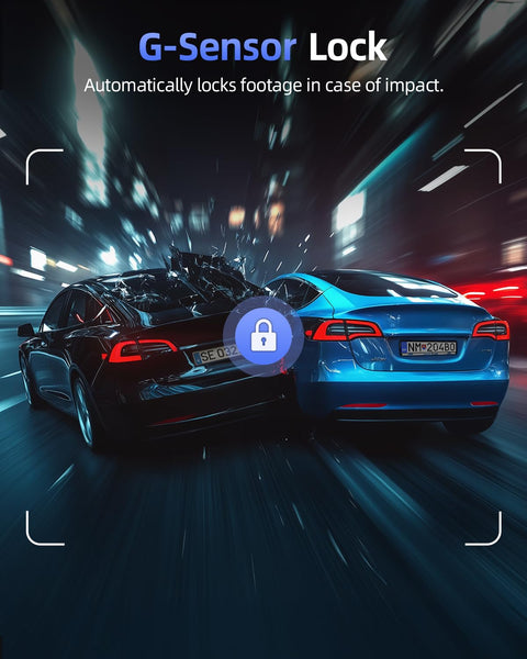 CIEVIE Dash Cam Front and Rear, 4K Dashcam with 64GB SD Card for Cars, 1.5’’IPS Dual Car Camera with 5Ghz Wi-Fi, 24/7 Parking Mode, G-Sensor, Night Vision, 170° Wide Angle, Loop Recording, App Control