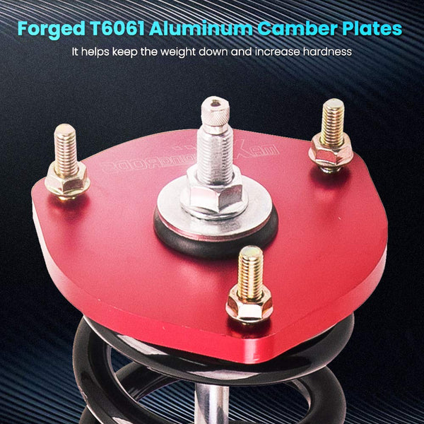 maXpeedingrods Adjustable Damper Coilover Suspension Kit Red