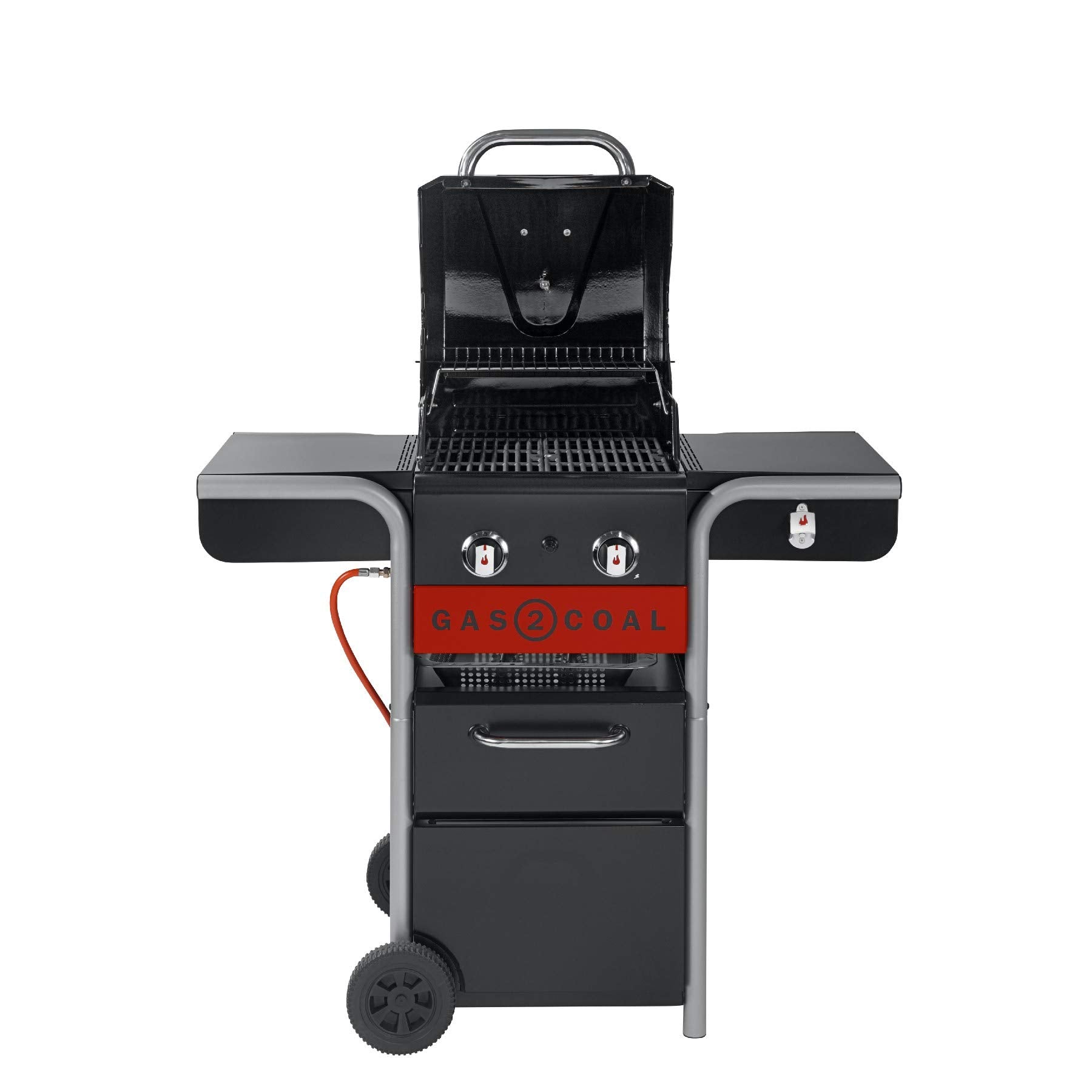 Char-Broil Gas2Coal 440 Hybrid Grill Gas Barbecue, Black