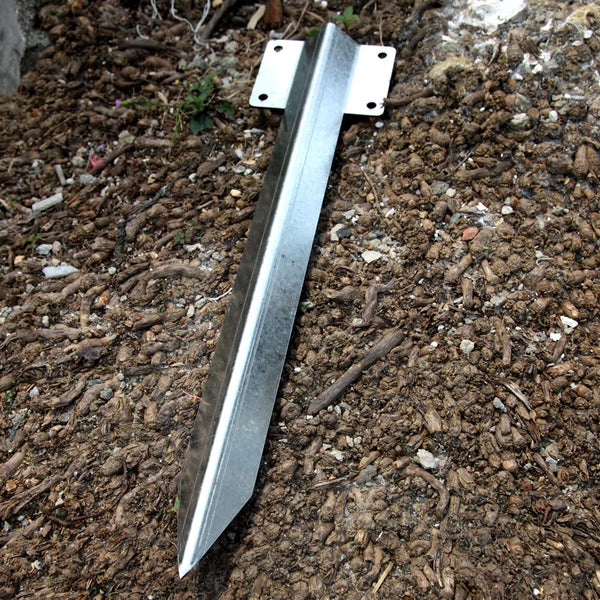 Pack of 10 Heavy Duty galvanised Steel Metal Fixing Peg Timber Corner Timber Railway Sleeper Bracket Driveway Path Edging