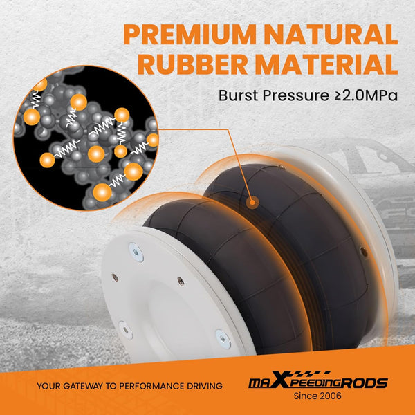 maXpeedingrods Air Suspension Spring Bag + 12V Compressor Kit for Fiat Ducato 1994-2024