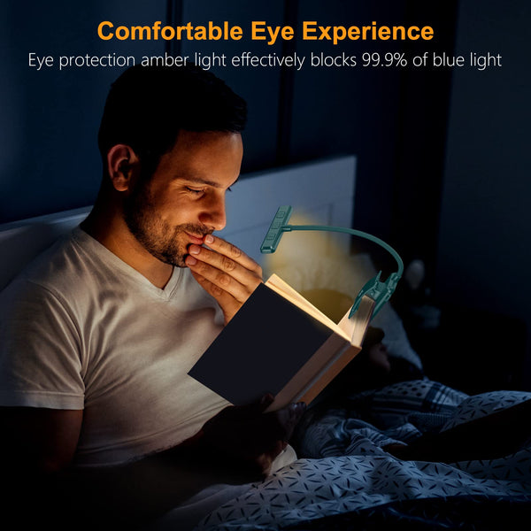 Gritin 19 LED Book Light, Reading Light Book Lamp for Reading at Night with Memory Function, 3 Eye-Protecting Modes -Stepless Dimming, Long Battery Life, 360° Flexible Lamp for Bed,Tablet