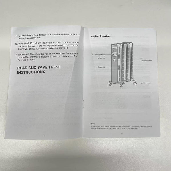 PELONIS Oil Filled Radiator with Adjustable Thermostat, Electric radiator with 3 Heat Settings, Adjustable Thermostat, Tip-Over & Overheat Protection, 11 Fin - Energy Efficient - 2.3kW 215ft²