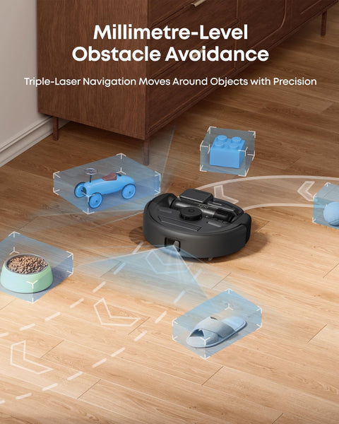 eufy Omni S1,Robot Vacuum Cleaner with Mop, Incredible Suction, All-in-One Station, Smart Obstacle Avoidance, Lift Mop, Wi-Fi, App, Alexa, Corner-to-Edge Deep Cleaning