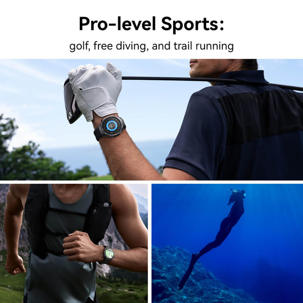 HUAWEI WATCH GT 5 46mm Smartwatch, Sharp-Edged Design, All-new Running and Cycling Sports, Health Tracking, up to 14 Days Battery Life, Compatible with iOS and Android, Blue