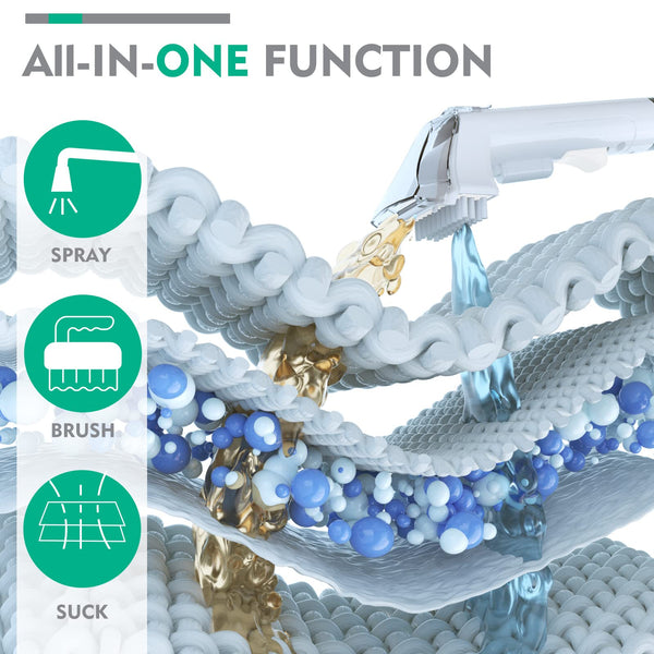 HAUSHOF StainZapper Spot Carpet Cleaner Machine | 400w Portable Carpet and Upholstery Cleaner | Small Lightweight Handheld Carpet Cleaner | Perfect