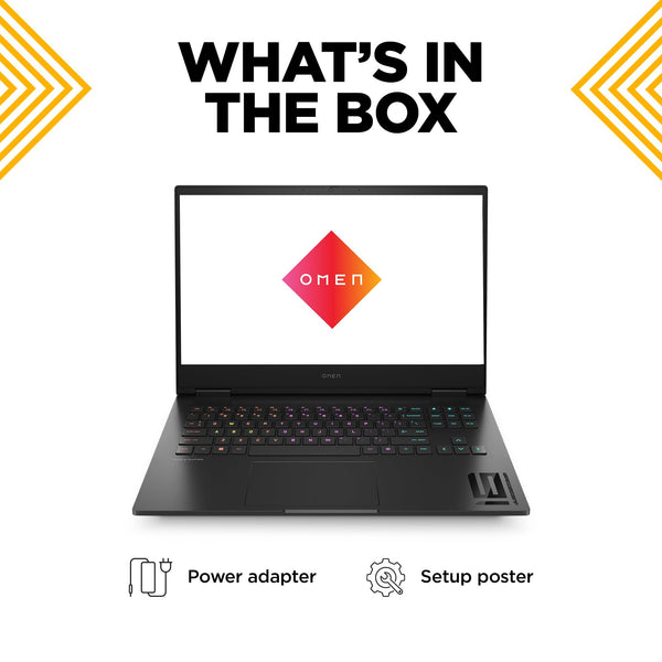 HP Omen 17" Gaming Laptop and HyperX Cloud III Wired Headset bundle, AMD Ryzen 7-8845HS, AI Enhanced, 16 GB RAM, 1TB SSD, NVIDIA GeForce RTX 4050 Graphics, FHD Display, 144Hz, Black, 17-db0016sa