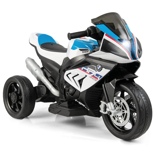 COSTWAY 12V Kids Electric Motorbike, Licensed BMW Ride on Motorcycle with Headlight, Music, Horn, MP3, USB Port, Battery Powered Vehicle Toy for 37-96 Months (Red)