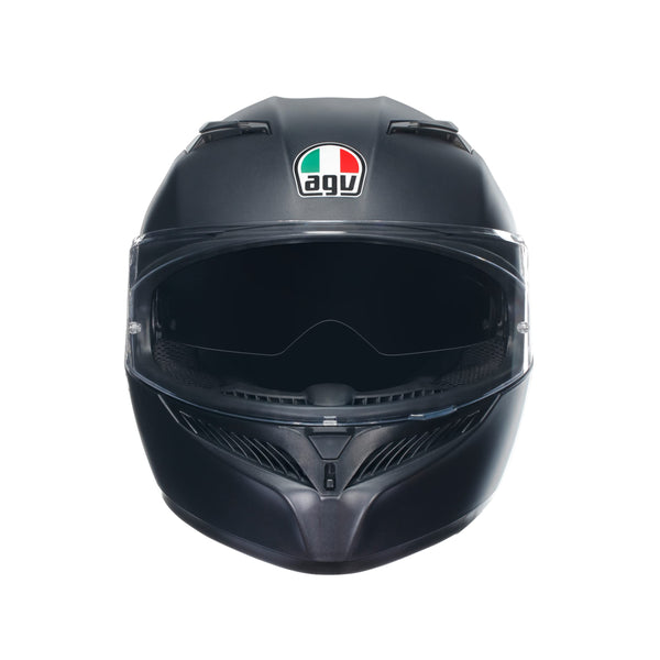 AGV K3 Full Face ECE 22.06 Motorcycle Helmet - Plain, Matt Black