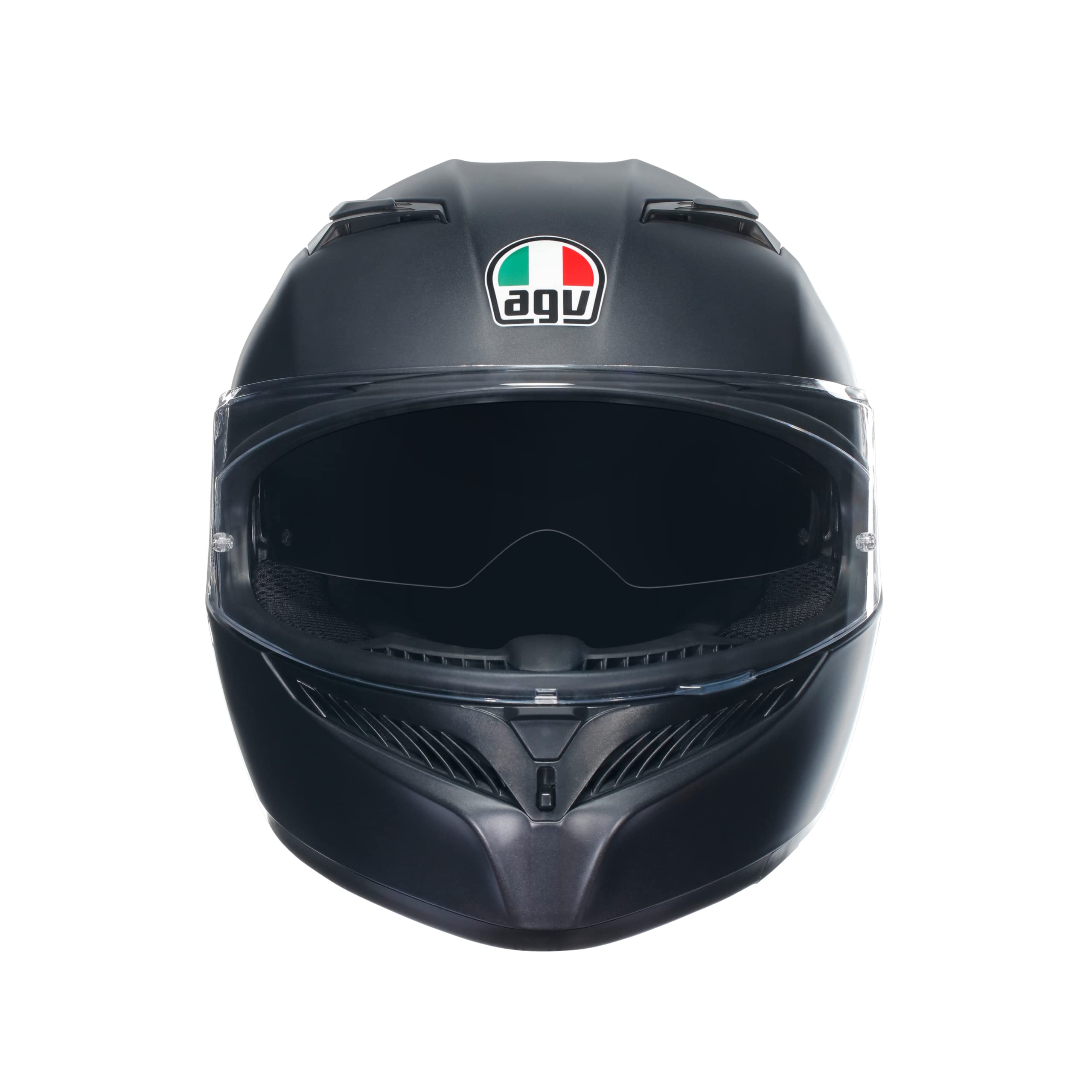 AGV K3 Full Face ECE 22.06 Motorcycle Helmet - Plain, Matt Black