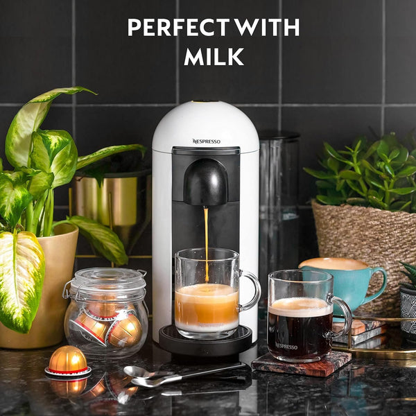 Nespresso Vertuo Plus Automatic Pod coffee machine for Americano, Decaf, Espresso by Krups in White [Amazon Exclusive]