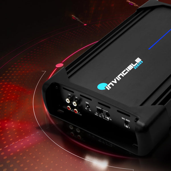 Pyle 12” Pyle Class AB Mosfet Amplifier - Invincible Series Bridgeable Amp, 2 Channel 2000 Watts Max, Mosfet PWM Power Supply, High-Current Dual Discrete Drive Stages, Advanced Protection Circuitry