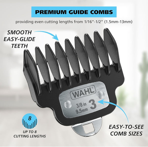 Wahl Pro Series High Visibility Trimmer, Close Cutting Blade, Lithium-Ion, Waterproof Beard Trimmer, Grooming Kit, Interchangeable Heads, Professional, Cordless, Close Cutting