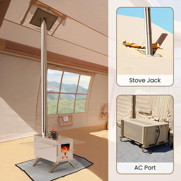 Ytaoeo Inflatable Tent Outdoor camping tent Inflatable camping tent made of waterproof Oxford fabric Air glamping tents for 4 seasons campings