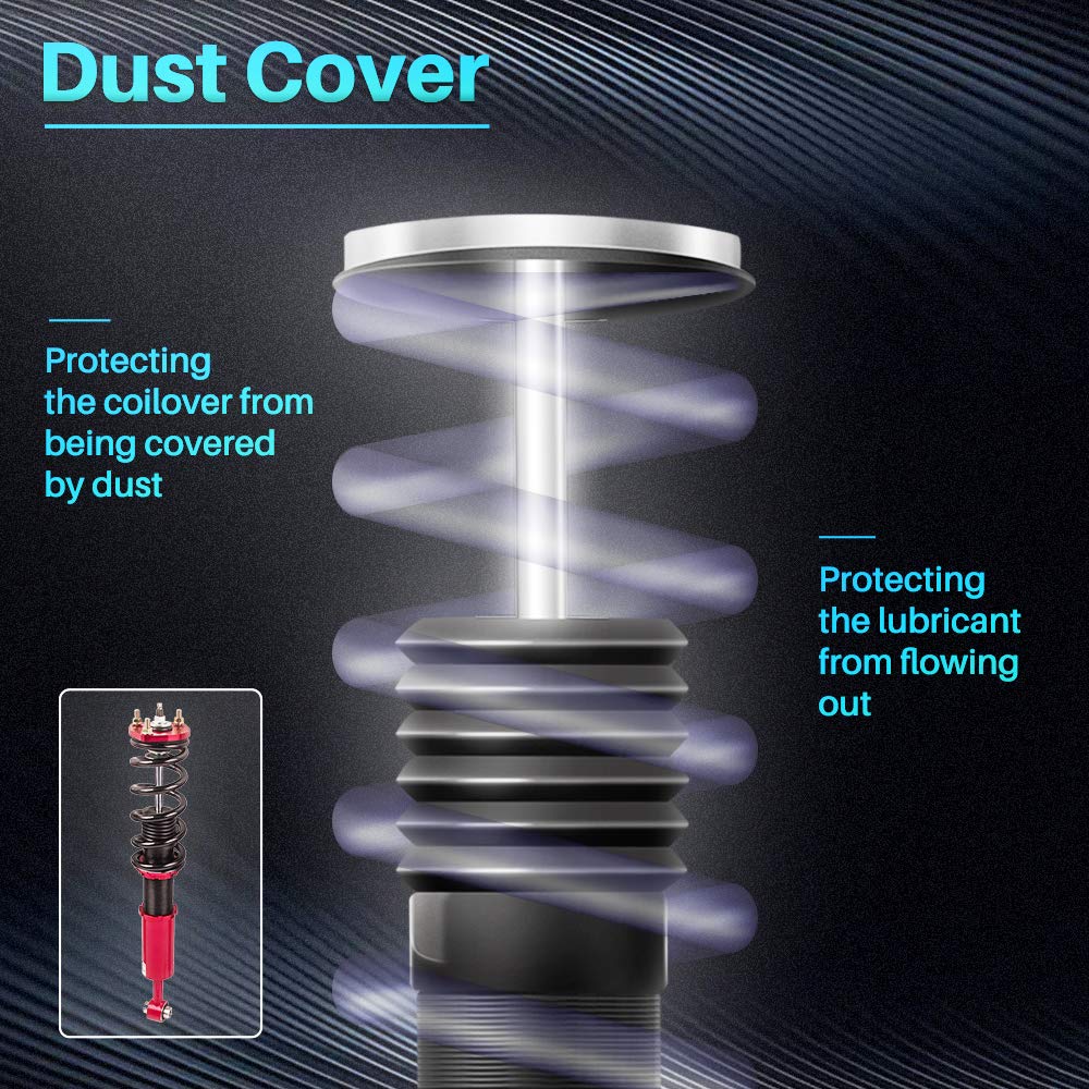 maXpeedingrods Adjustable Damper Coilover Suspension Kit Red