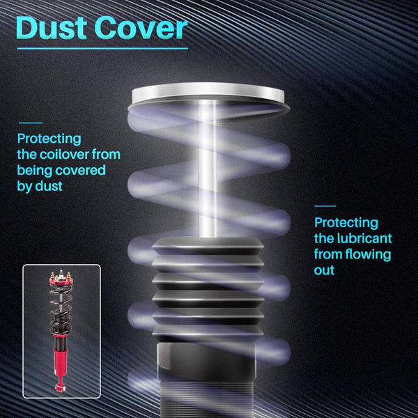 maXpeedingrods Adjustable Damper Coilover Suspension Kit Red