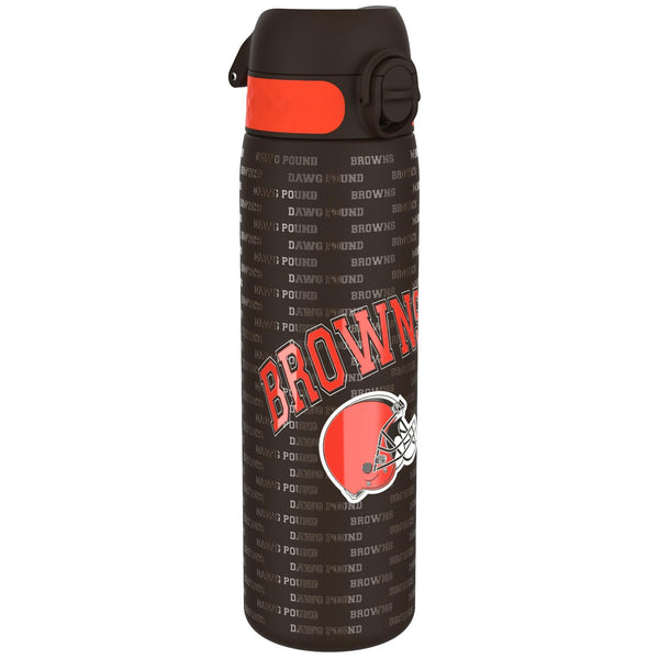 Ion8 NFL Jaguars Lightweight Steel Water Bottle, 600 ml/20 oz, Non-Insulated, Leak Proof, Easy to Open, Secure Lock, Dishwasher Safe, Flip Cover, Fits Cup Holders, Metal Water Bottle