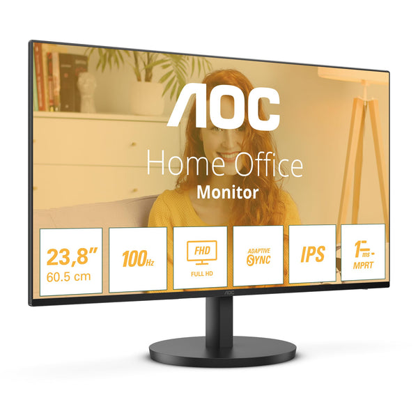 AOC 27B3CA2 - 27 Inch FHD Monitor, 100Hz, IPS, Speakers, USB-C Connectivity, FlickerFree, Adaptive Sync, LowBlue (1920 x 1080, 250 cd/m2, HDMI 1.4 / USB-C 65W Power delivery)