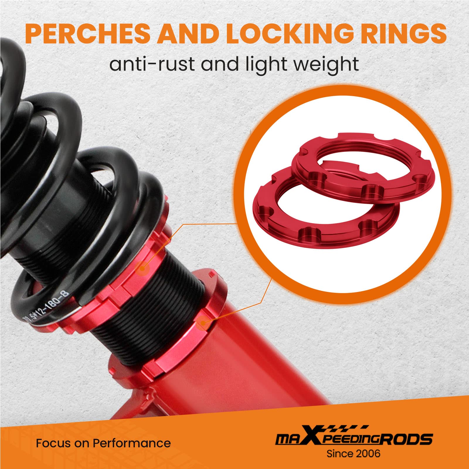 maXpeedingrods Coilovers Suspension For E36 318i, 318is, 323i, 323is, 325i, 328i, 320i