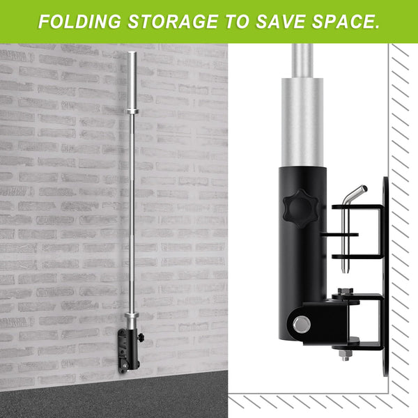 Kipika Heavy-Duty Wall-Mounted Landmine Attachment: 2-Inch Olympic Bar Compatible, Swiveling T-Bar Row Platform for Ultimate Home Gym Workouts